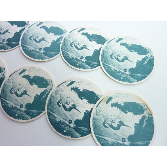 Vintage Shangri La Hotel Singapore Coasters Set Coffee Bar Styling, - Picture 4 of 4